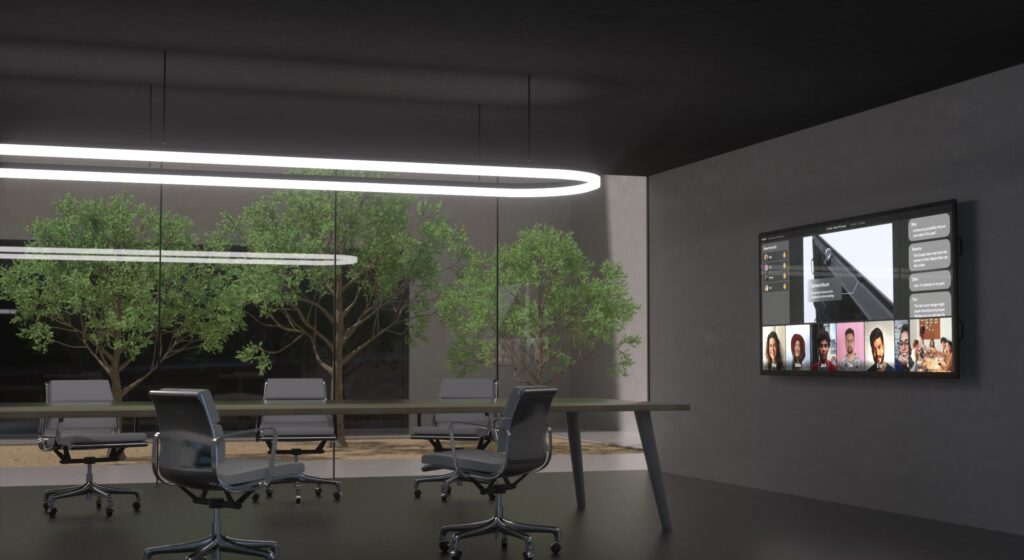105"-5k-21:9-touch-display-conference-room