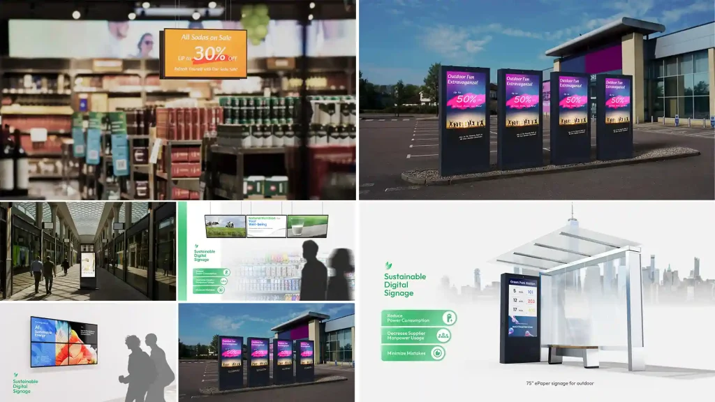 Agile provides a diverse selection of digital screens for advertising purposes.